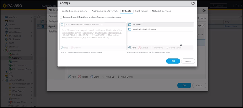 Configure IP Pools